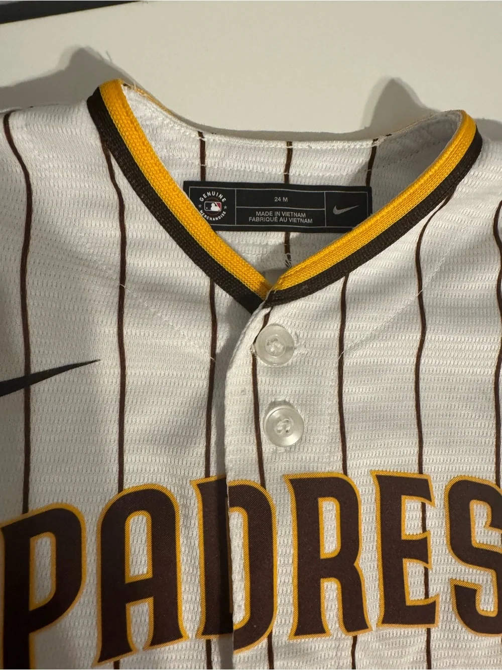 Nike Kids Padres Jersey with matching Nike Blazer shoes